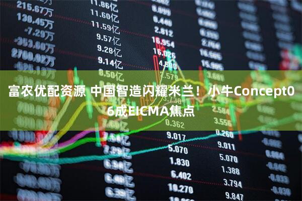 富农优配资源 中国智造闪耀米兰！小牛Concept06成EICMA焦点